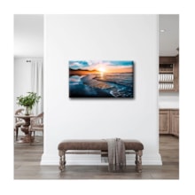 Quadro Paisagens e Natureza Amazing Beautiful Sunset Borda Infinita 100 x 70 cm