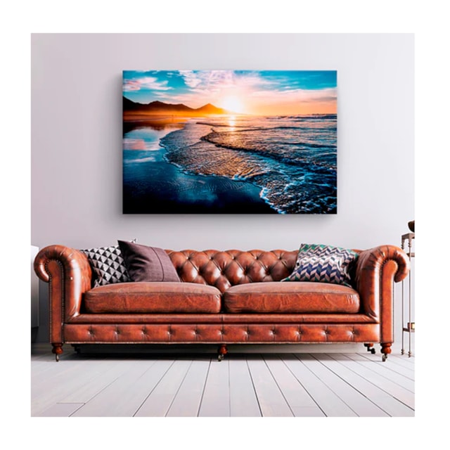 Quadro Paisagens e Natureza Amazing Beautiful Sunset Borda Infinita 100 x 70 cm Quadro Paisagens e Natureza Amazing Beautiful Sunset Borda Infinita 100 x 70 cm