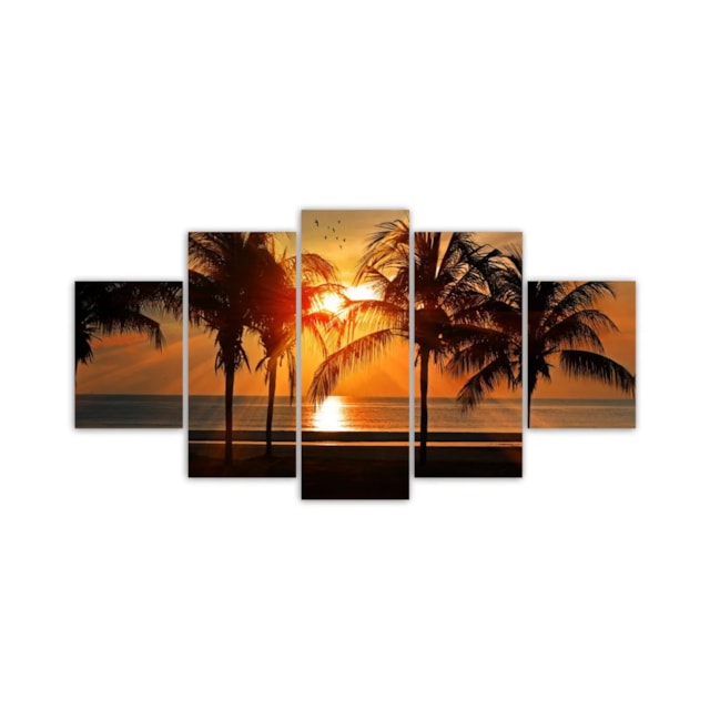 Quadros Decorativo Por Do Sol Praia Coqueiro Mar Sala Quarto Quadros Decorativo Por Do Sol Praia Coqueiro Mar Sala Quarto
