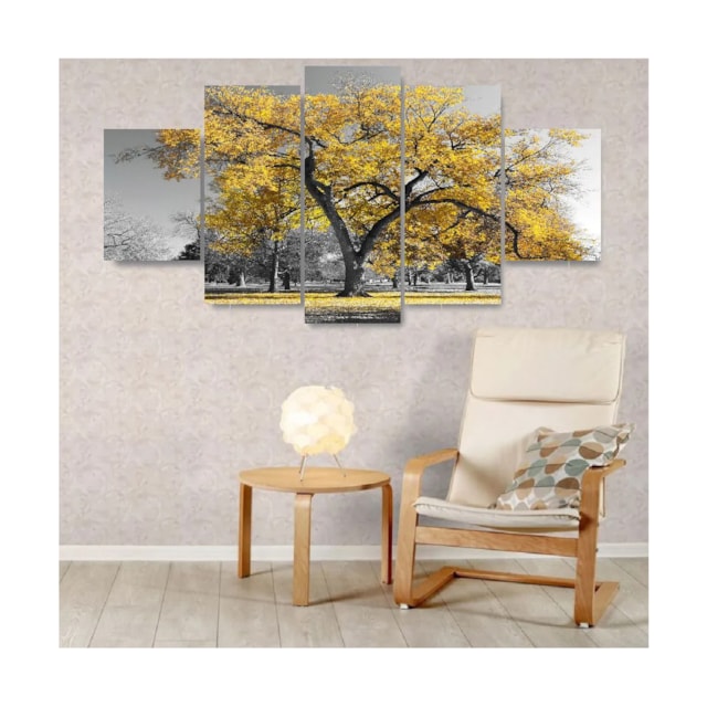 Quadros Decorativos Arvore Vida Botanico Sala Quarto Amarelo Quadros Decorativos Arvore Vida Botanico Sala Quarto Amarelo