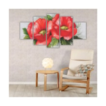 Quadros Decorativos Floral Flores Buque Vermelho 3