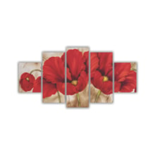 Quadros Decorativos Floral Flores Buque Vermelho