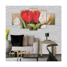 Quadros Decorativos Floral Flores Tulipas Coloridas 2