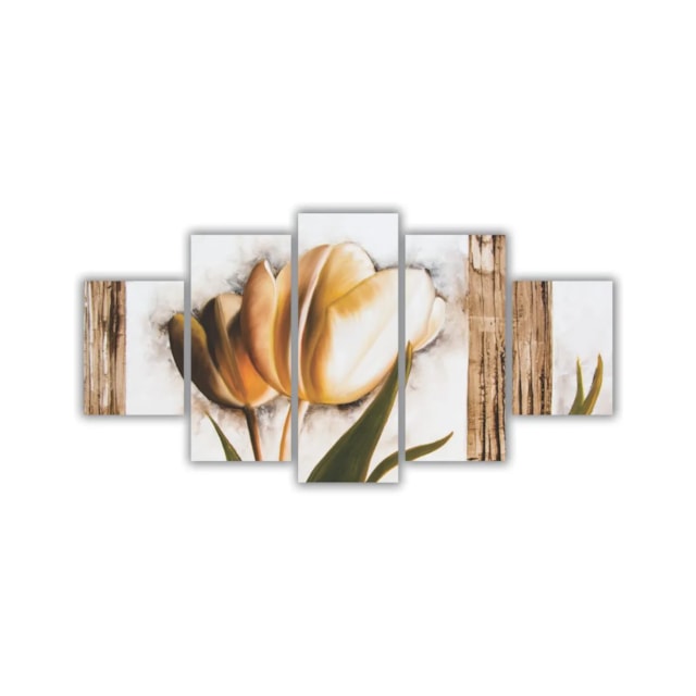 Quadros Decorativos Floral Flores Tulipas em Sépia