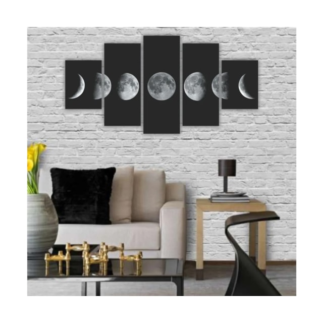 Quadros Decorativos MDF Fases da Lua Sala Quarto Quadros Decorativos MDF Fases da Lua Sala Quarto