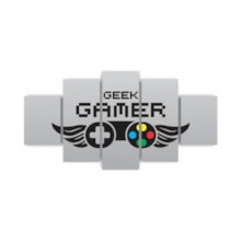 Quadros Decorativos MDF Gamer Geek Controle Cinza Sala Quarto