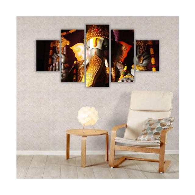Quadros Decorativos MDF Lord Ganesha Faces Hindu Sala Quarto Quadros Decorativos MDF Lord Ganesha Faces Hindu Sala Quarto