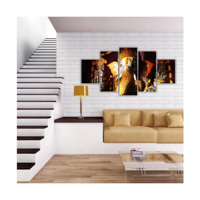 Quadros Decorativos MDF Lord Ganesha Faces Hindu Sala Quarto Quadros Decorativos MDF Lord Ganesha Faces Hindu Sala Quarto