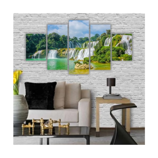 Quadros Decorativos MDF Paisagem Natureza Cachoeira