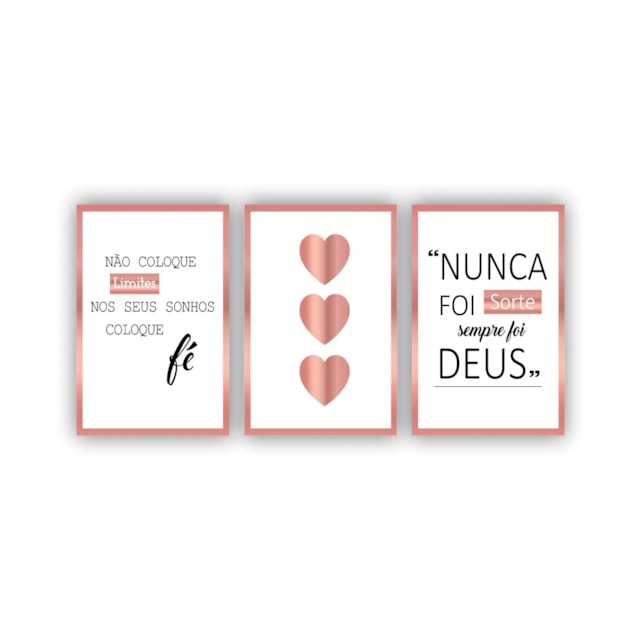 Quadros Decorativos MDF Religioso Nunca Foi Sorte