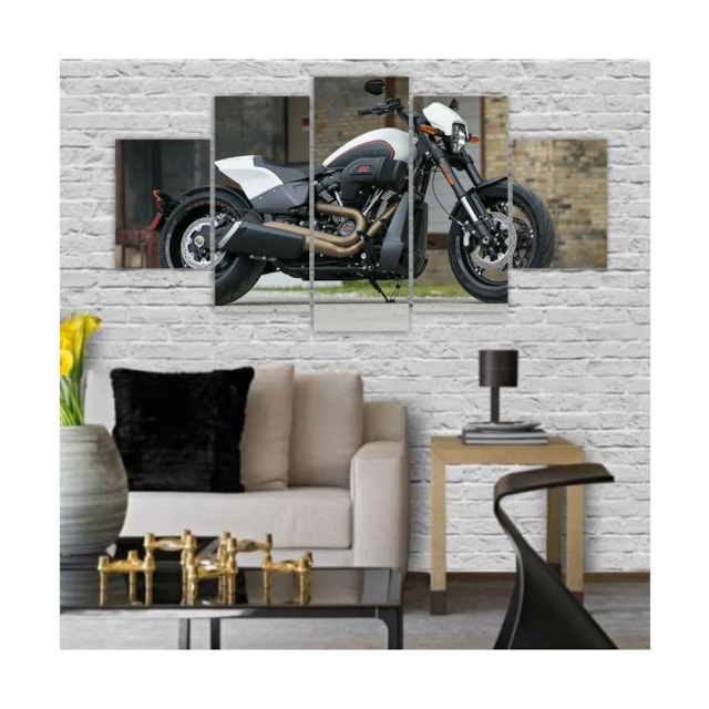 Quadros Decorativos Mosaico MDF Harley-Davidson FXDR 114