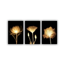 Quadros Decorativos quarto Floral Flores Amarelas 60x40