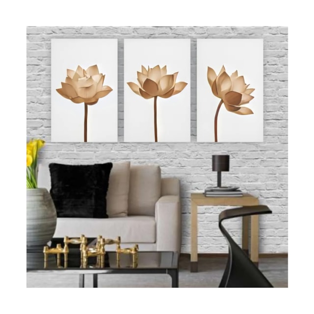 Quadros Decorativos quarto Floral Rustica