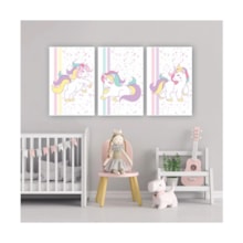 Quadros Decorativos quarto Infantil Unicórnio