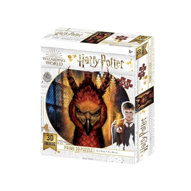 Quebra-Cabeça 3D 300PCS - BR1320 - Multikids FAWKES HARRY POTTER