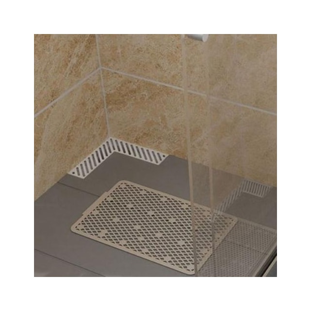 Ralo de Canto Saída de 100mm Grelha Branca - Astra Ralo de Canto Saída de 100mm Grelha Branca - Astra