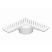 Ralo de Canto Saída de 100mm Grelha Branca - Astra Ralo de Canto Saída de 100mm Grelha Branca - Astra