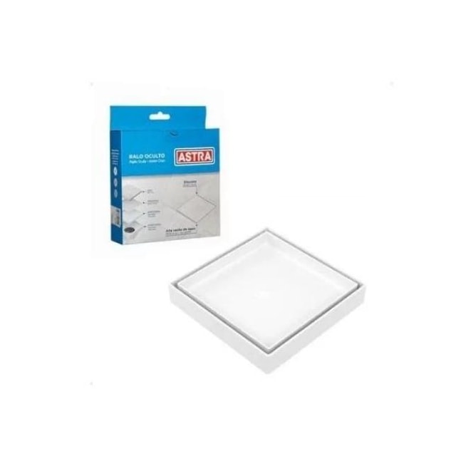 Ralo Oculto Quadrado Universal 10 x 10 com Anti-Inseto - Astra