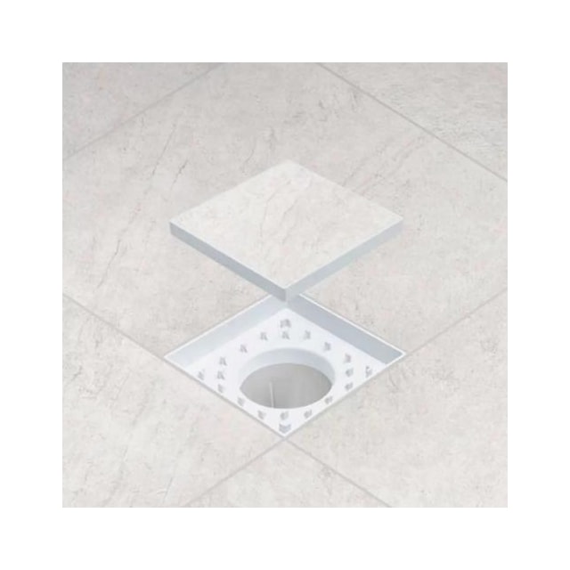 Ralo Oculto Quadrado Universal 10 x 10 com Anti-Inseto - Astra