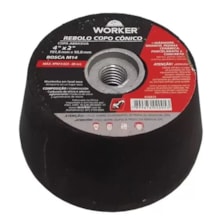 Rebolo Copo Cônico 4" Grão 36 - WORKER Rebolo Copo Cônico 4" Grão 36 - WORKER