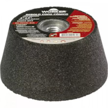 Rebolo Copo Cônico 4" Grão 36 - WORKER Rebolo Copo Cônico 4" Grão 36 - WORKER
