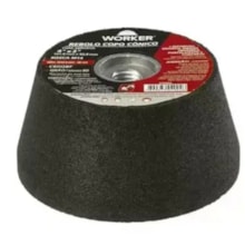 Rebolo Copo Cônico 4 Pol. Grão 60 - Worker Rebolo Copo Cônico 4 Pol. Grão 60 - Worker