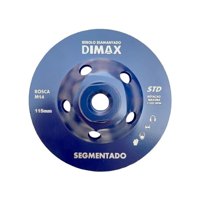 Rebolo Diamantada 115mm Segmentado - Dimax