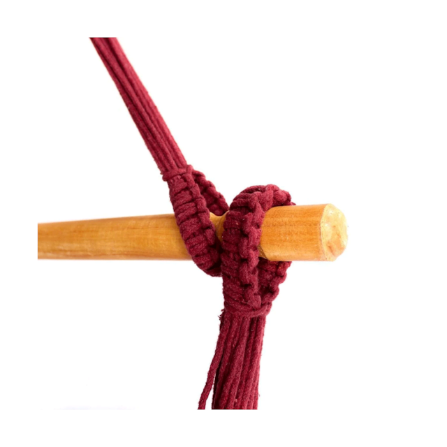 Rede Cadeira Trançada Vinho Rede Cadeira Trançada Vinho