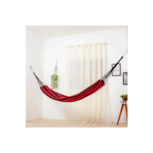 Rede De Dormir Amazonas Nylon Listrada Vermelho Com Preto Rede De Dormir Amazonas Nylon Listrada Vermelho Com Preto