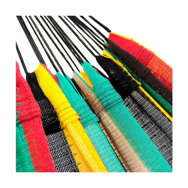 Rede de Dormir Amazonas Nylon Listrado Modelo Jamaica Rede de Dormir Amazonas Nylon Listrado Modelo Jamaica