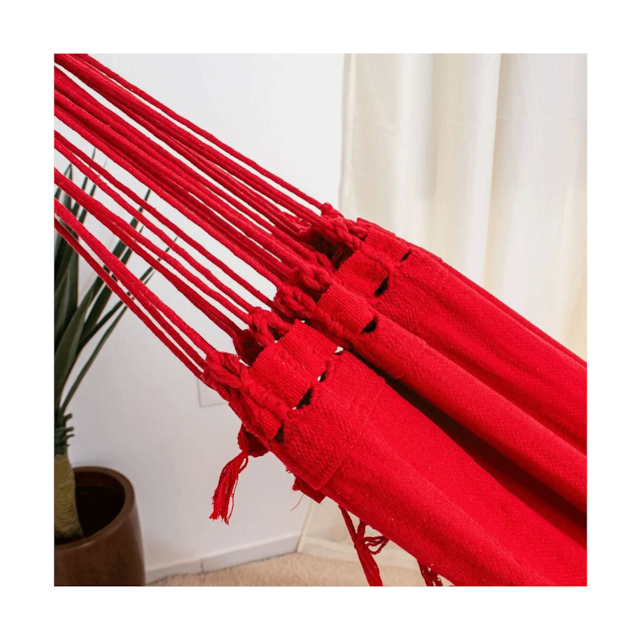 Rede de Dormir Casal Clone Vermelha Rede de Dormir Casal Clone Vermelha