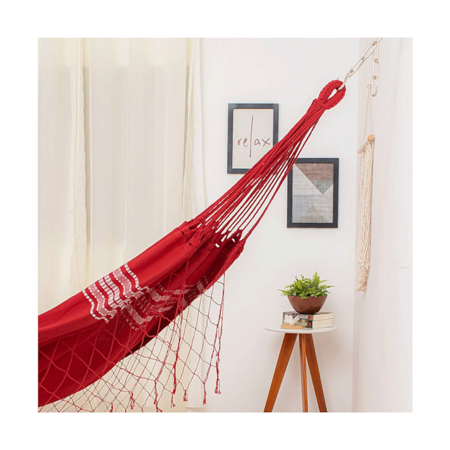 Rede de Dormir Casal Pernambucana Vermelha Rede de Dormir Casal Pernambucana Vermelha