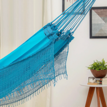 Rede de Dormir Casal Sol a Sol Azul Claro Rede de Dormir Casal Sol a Sol Azul Claro