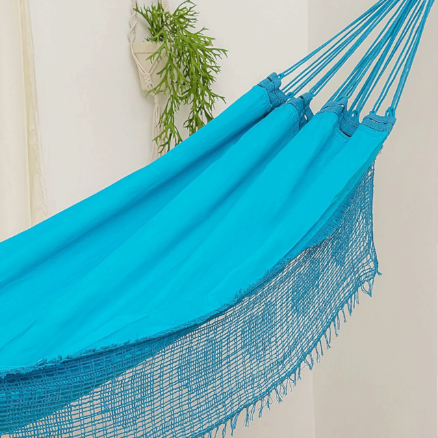 Rede de Dormir Casal Sol a Sol Azul Claro Rede de Dormir Casal Sol a Sol Azul Claro