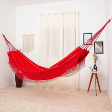 Rede de Dormir Casal Sol a Sol Vermelha Rede de Dormir Casal Sol a Sol Vermelha