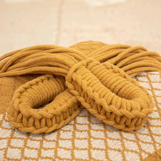 Rede de Dormir Ostra Especial Caramelo com Bege Rede de Dormir Ostra Especial Caramelo com Bege