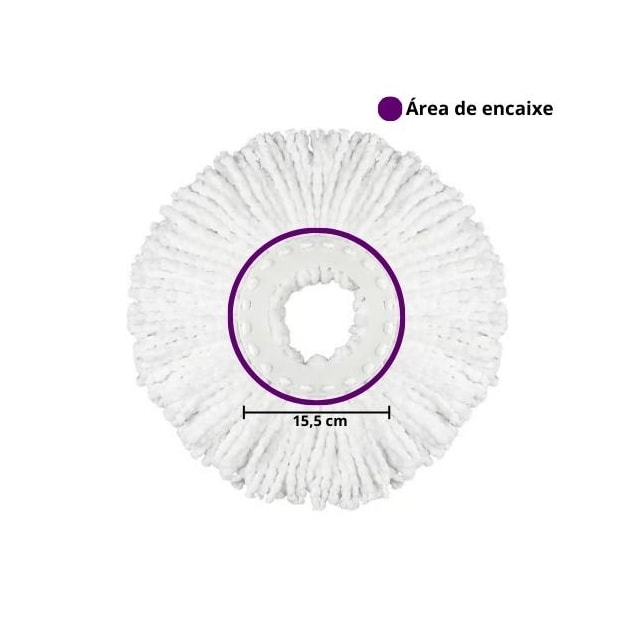 Refil Mop Noviça Giratório - BETTANIN Refil Mop Noviça Giratório - BETTANIN