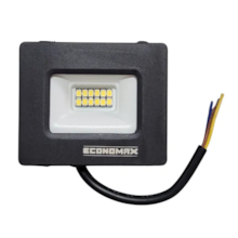 Refletor de LED 10W 6500K Preto - ECONOMAX