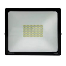 Refletor LED 100w 6500k Preto - ECONOMAX