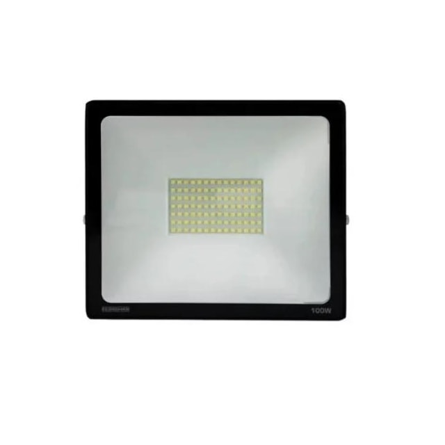 Refletor LED 100w 6500k Preto - ECONOMAX