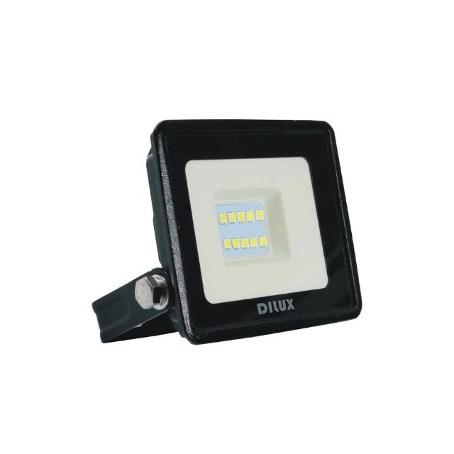 Refletor LED 10w Luz Verde Preto - Dilux