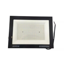 Refletor LED 200w 6500k Preto - Economax Refletor LED 200w 6500k Preto - Economax