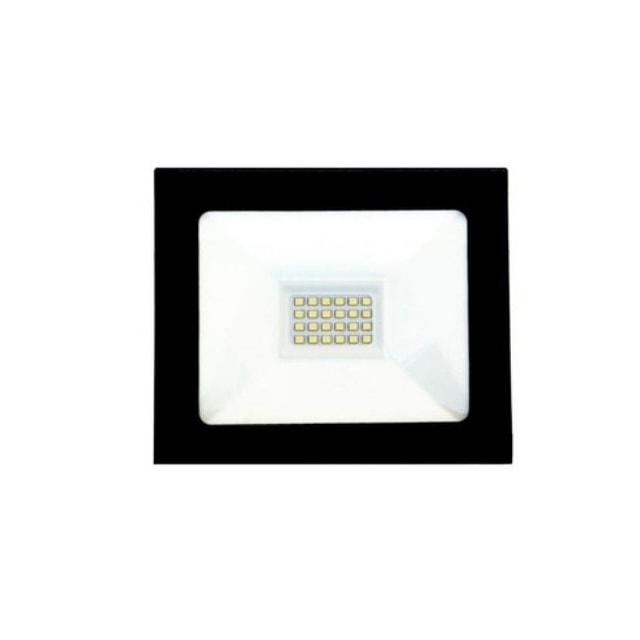 Refletor LED 20w 6500k Preto - Economax