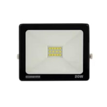 Refletor LED 20w 6500k Preto - Economax