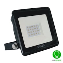 Refletor Led 20w Bivolt IP65 Verde - DILUX Refletor Led 20w Bivolt IP65 Verde - DILUX