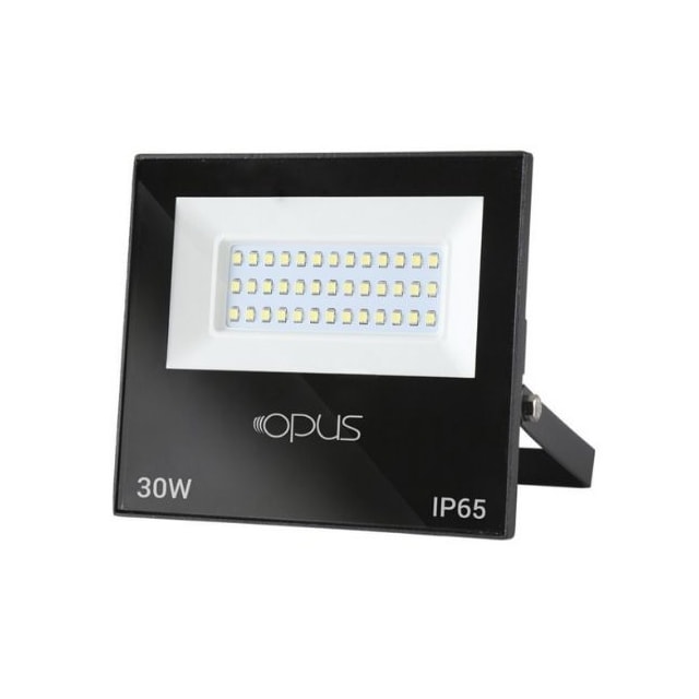 Refletor LED 30w 6500k Preto IP65 - OPUS