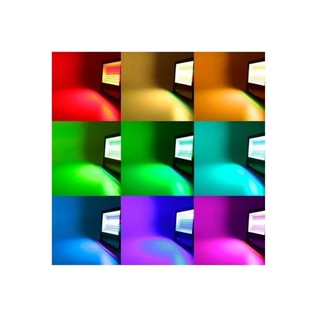 Refletor LED 30w RGB Preto - Dilux Refletor LED 30w RGB Preto - Dilux