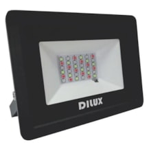 Refletor LED 30w RGB Preto - Dilux Refletor LED 30w RGB Preto - Dilux