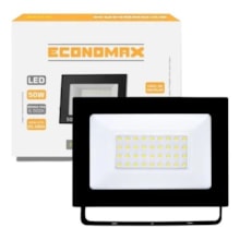 Refletor LED 50W 6500K Preto - ECONOMAX Refletor LED 50W 6500K Preto - ECONOMAX