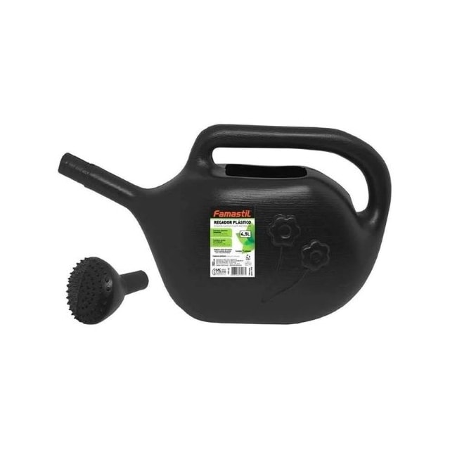 Regador Plastico 4,5L Preto - FAMASTIL